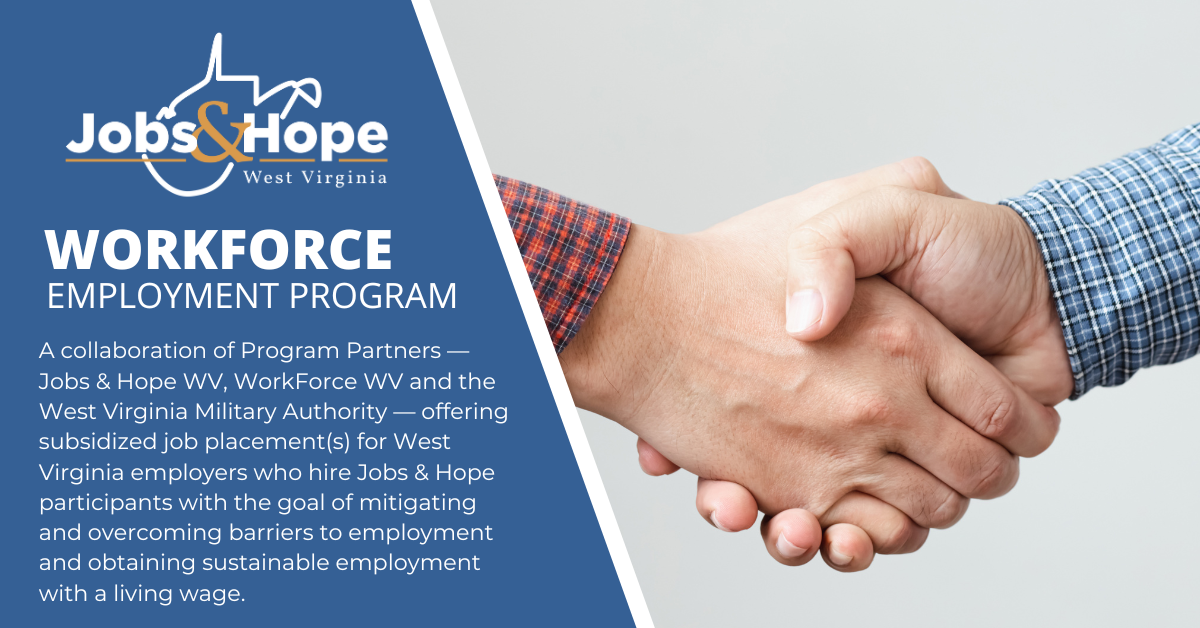 Employer Incentive Jobs Hope WV Workforce Employment Program Jobs 